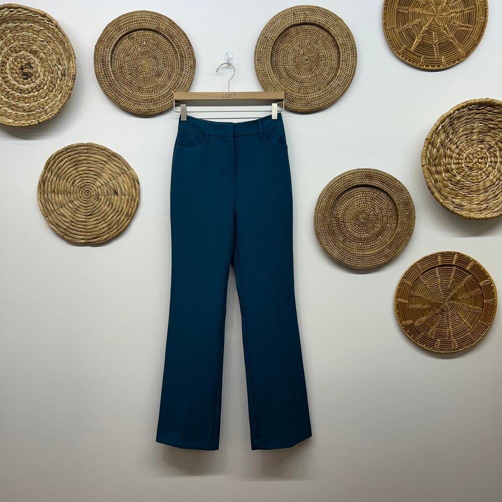 Oak + Fort Blue Trousers 2 Dress Pants Minimalist Business Work Office